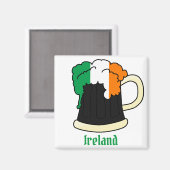 Ierse vlag Guinness Beer Magneet (Voorkant / Achterkant)