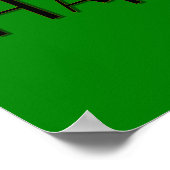 Ierse vlag - Happy St. Patrick's Day Print (Hoek)