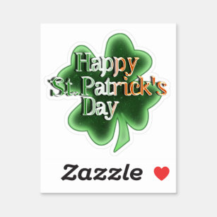 Ierse vlag Happy St. Patrick's Day Sticker
