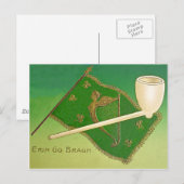Ierse vlag Harp van Erin St Patrick's Day C Briefkaart (Voorkant / Achterkant)