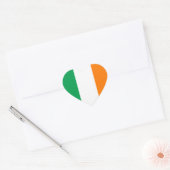 Ierse vlag hart sticker (Envelop)