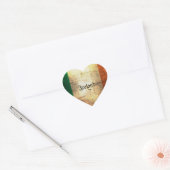 Ierse vlag hart sticker (Envelop)