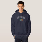 Ierse vlag hoodie (Voorkant volledig)