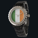Ierse vlag horloge<br><div class="desc">Een ideaal cadeau voor iedereen die patriottisch is voor zijn land!</div>