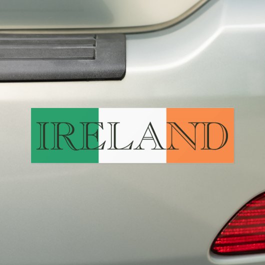Ierse vlag Ierland afwezig Bumpersticker (Op auto)