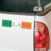 Ierse vlag Ierland afwezig Bumpersticker (Op Truck)