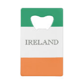 Ierse vlag Ierland bot Creditkaart Flessenopener (Voorkant)