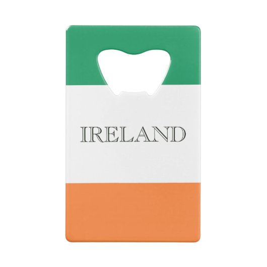 Ierse vlag Ierland bot Creditkaart Flessenopener (Achterkant)