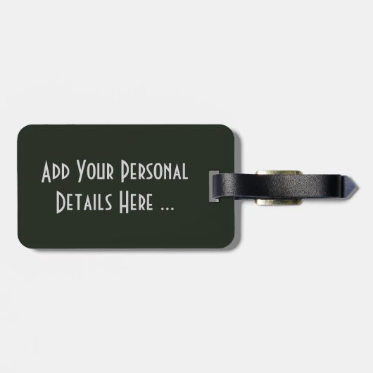 Ierse vlag Ierland cd lt arc1 Bagagelabel (Achterkant horizontaal)