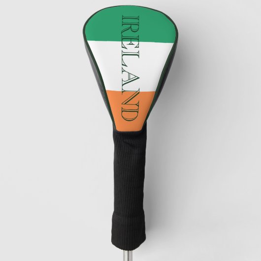 Ierse vlag Ierland dccnt Golfheadcover (Voorkant)