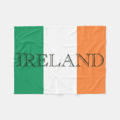 Ierse vlag Ierland Fleece deken boog1 (Voorkant (Horizontaal))