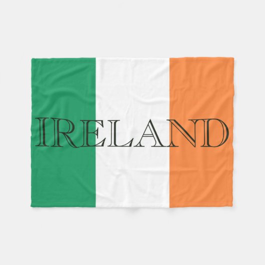 Ierse vlag Ierland Fleece deken boog1 (Voorkant (Horizontaal))