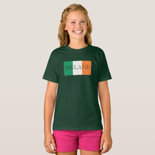 Ierse vlag Ierland gccnt T-shirt (Voorkant volledig)