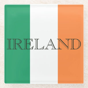 Ierse vlag Ierland klooster Glazen Onderzetter
