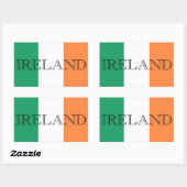 Ierse vlag Ierland Letters Sticker boog (Vel)