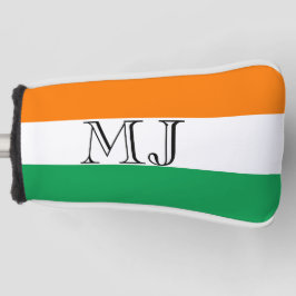 Ierse vlag Ierland Monogram Putter Hoesje Golfheadcover