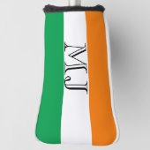 Ierse vlag Ierland Monogram Putter Hoesje Golfheadcover (Draai 90)