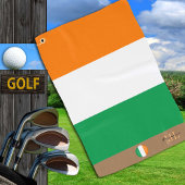 Ierse vlag & Ierland monogrammen Golf Towel Golfhanddoek