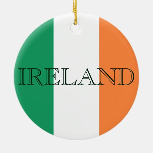 Ierse vlag Ierland orncn Keramisch Ornament (Achterkant)