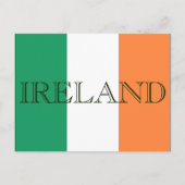 Ierse vlag Ierland pcnt Briefkaart (Voorkant)