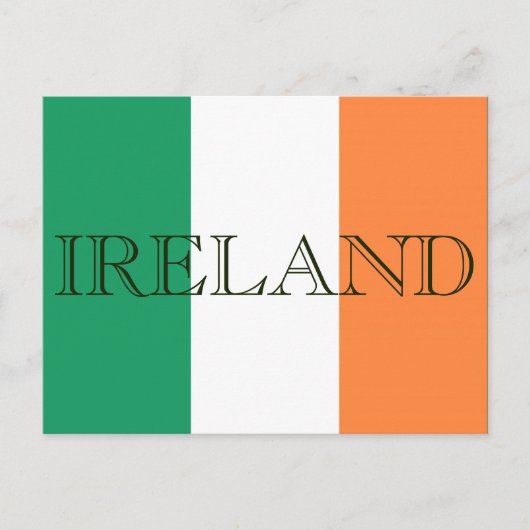 Ierse vlag Ierland pcnt Briefkaart (Voorkant)