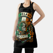 Ierse vlag Ierland Saint Patricks Day Slainte Schort (Insitu)