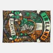 Ierse vlag Ierland Saint Patricks Day Slainte Theedoek (Horizontaal)