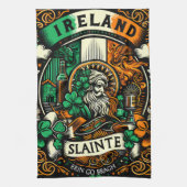 Ierse vlag Ierland Saint Patricks Day Slainte Theedoek (Verticaal)