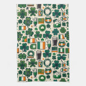 Ierse vlag Ierland Saint Patricks Day Slainte Theedoek (Verticaal)