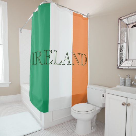 Ierse vlag Ierland sccnt Douchegordijn (In situ)