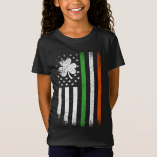 Ierse vlag Ierland Shamrock Flag St Patri T-shirt