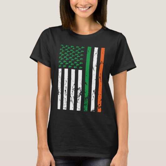 Ierse vlag Ierland St. Patrick's Day Funny T-shirt (Voorkant)