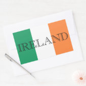Ierse vlag Ierland stijf Rechthoekige Sticker (Envelop)