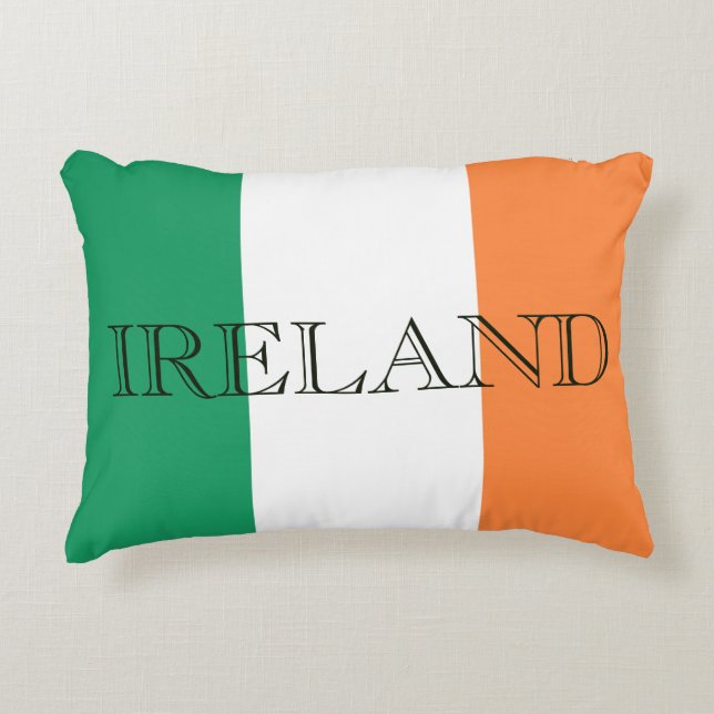 Ierse vlag Ierland tpcnt Accent Kussen (Voorkant)