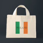 Ierse vlag Ierland ttcn Mini Tote Bag<br><div class="desc">Irish Flag Ireland Design © Trinkets and Goods 2017 - AHP Design. Alle rechten voorbehouden.</div>
