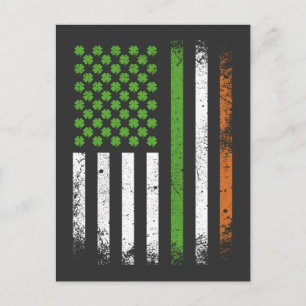 Ierse vlag Ierland vlag Briefkaart