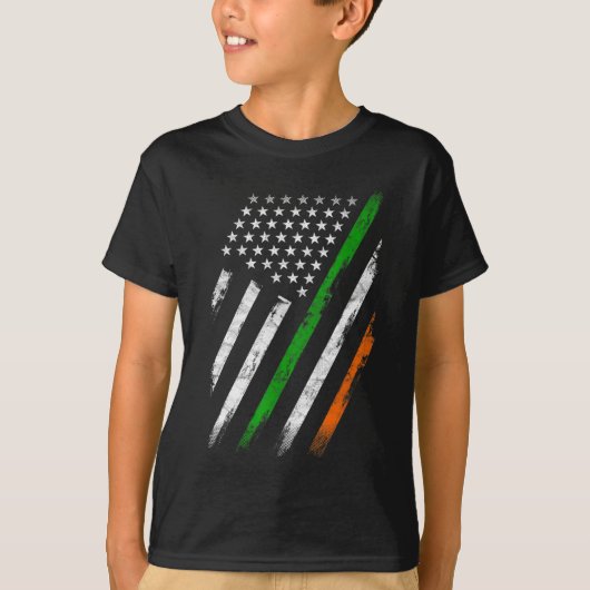 Ierse vlag Ierland vlag Lucky St Patrick' T-shirt (Voorkant)