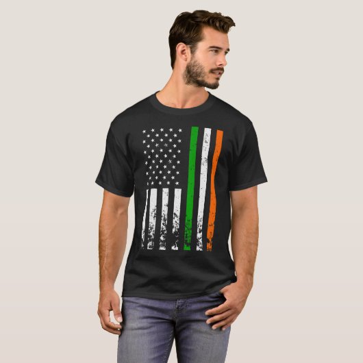 Ierse vlag Ierland vlag ST PATRICKS DAY G T-shirt (Voorkant volledig)