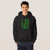 Ierse vlag Ierland vlag St Patricks Day L Hoodie (Voorkant volledig)
