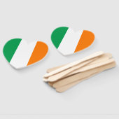 Ierse vlag, Ierse douane hartvormig huwelijk Handwaaier (Niet-gemonteerd)