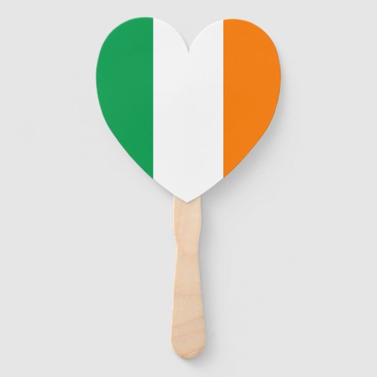 Ierse vlag, Ierse douane hartvormig huwelijk Handwaaier (Achterkant)