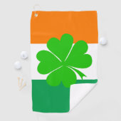 Ierse vlag & Ierse golf-/sportgolf Dublin Golfhanddoek (Insitu)