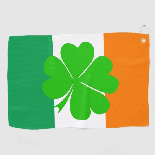 Ierse vlag & Ierse golf-/sportgolf Dublin Golfhanddoek (Horizontaal)