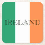 Ierse vlag Ierse kust Kartonnen Onderzetters<br><div class="desc">Irish Flag Ireland Onderzetter Design © Trinkets and Things 2017 - AHP Design. Alle rechten voorbehouden.</div>