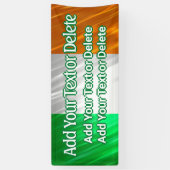 Ierse vlag Ierse partij Ierse Birthday St Patrick' Spandoek (Verticaal)