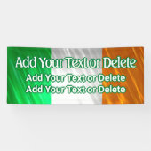 Ierse vlag Ierse partij Ierse Birthday St Patrick' Spandoek (Horizontaal)