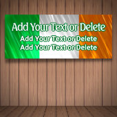 Ierse vlag Ierse partij Ierse Birthday St Patrick' Spandoek