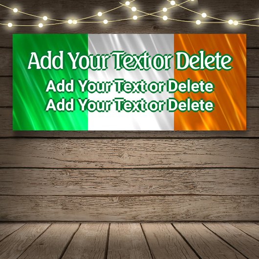 Ierse vlag Ierse partij Ierse Birthday St Patrick' Spandoek