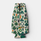 Ierse vlag Ierse Shamrock Keltische St Patricks Da Flesjeskoeler (Achterkant)