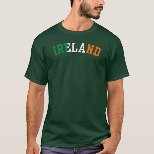 Ierse vlag Ierse trots St Patricks Day Green T-shirt (Voorkant)